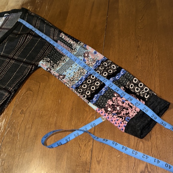 Egy California Mixed Media Open Front Cardigan - Picture 9 of 12